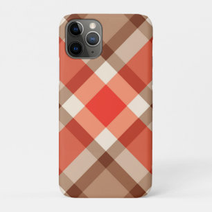 Bias Kariert, Coral Orange, Brown & Tan aus dem Mi Case-Mate iPhone Hülle