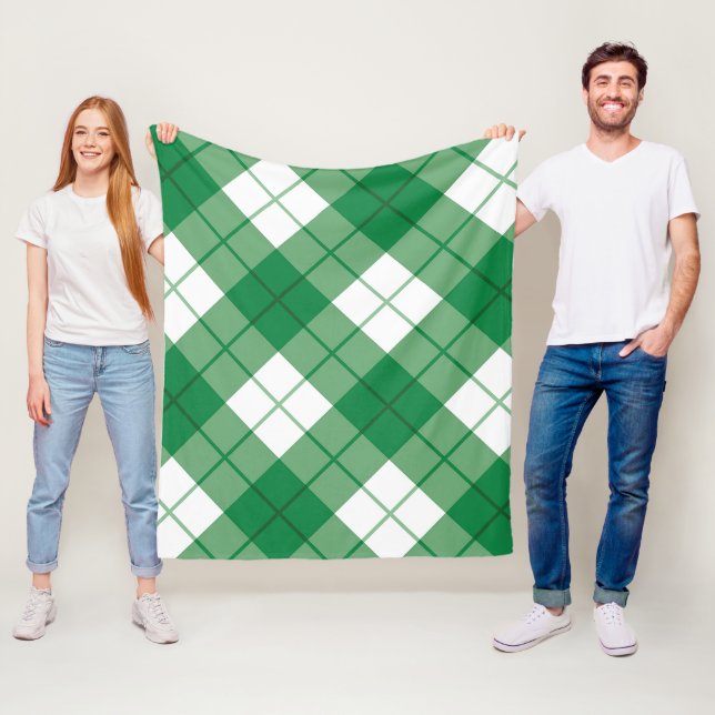 Bias kariert Kariert Fleecedecke (Beispiel)