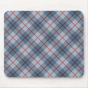 Bias Karo Blau-Rot gestreift Mousepad