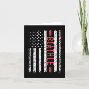 Biathle American Flag 4. Juli Moderner Biathlon Karte