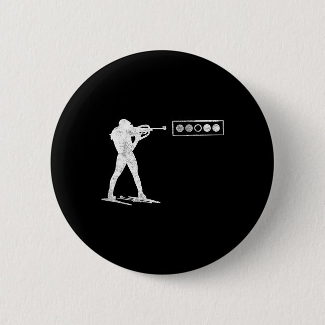 Biathlet am Shooting Range Button (Vorderseite)