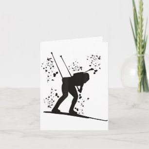 Biathlet Skilanglauf Biathlon Karte