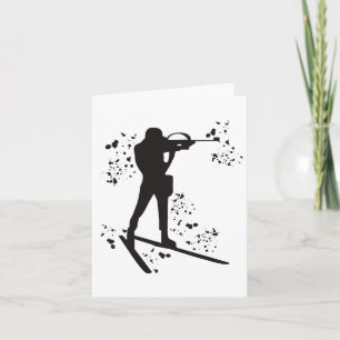 Biathlete Nordic Ski Biathlon 10 Karte