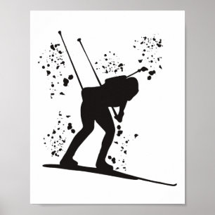 Biathlete Nordic Ski Biathlon 12 Poster