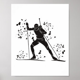 Biathlete Nordic Ski Biathlon 14 Poster