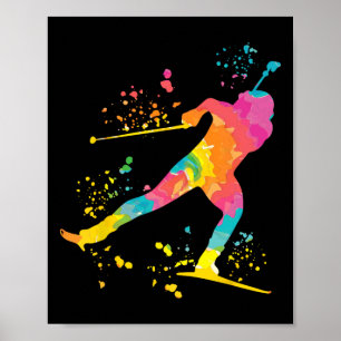 Biathlete Nordic Ski Biathlon 25 Poster