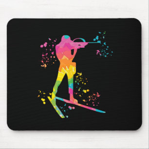 Biathlete Nordic Ski Biathlon 2 Mousepad