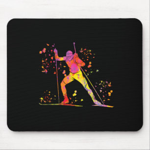 Biathlete Nordic Ski Biathlon 5 Mousepad