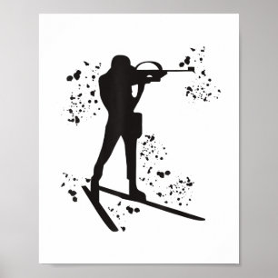 Biathlete Nordic Ski Biathlon T - Shirt_2.png Poster