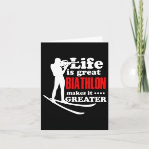 Biathlete Shooting Athlete Winter Sports Fan Karte