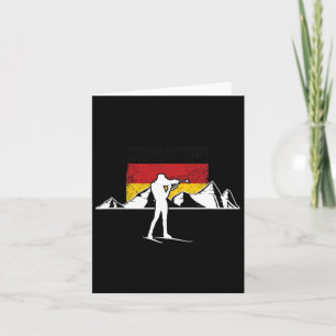 Biathlon Biathlet Deutschland Flagge Langlaufski Karte
