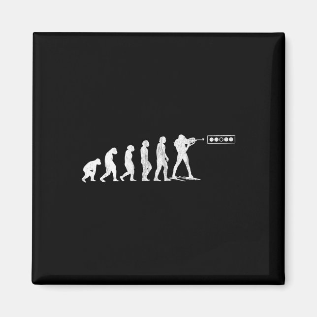 Biathlon Biathlet Human Evolution Shooting Range W Magnet (Vorne)