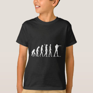 Biathlon Biathlete Evolution Skifahren Sport T-Shirt