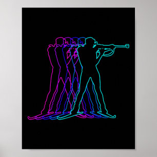 Biathlon Biathlete Geschenkkleidung für Jungen Jug Poster