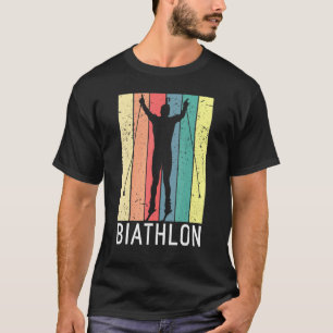 Biathlon Biathlete Wintersport Langlaufloipe T-Shirt