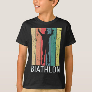Biathlon Biathlete Wintersport Langlaufski T-Shirt