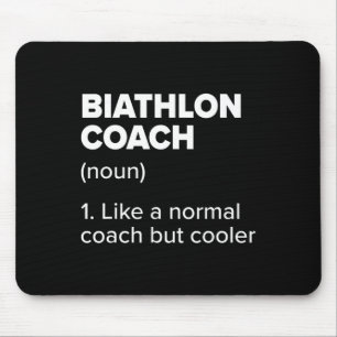 Biathlon Coach Definition Sonniges Biathlete Spaß  Mousepad