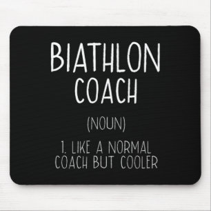 Biathlon Coach Definition Sonniges Biathlete Spaß Mousepad
