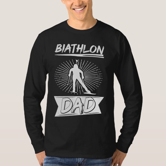 Biathlon Dad Winter Sports Snow Biathlete Cross Co T-Shirt (Vorderseite)