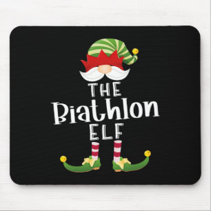 Biathlon Elf Gruppe Weihnachten Funny Pajama Party Mousepad