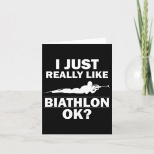 Biathlon Funny Pagnale Lage Biathlete Shows S Karte