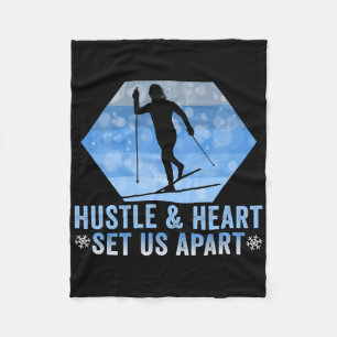 Biathlon Hustle and Heart Set Uns Apart Cross Coun Fleecedecke