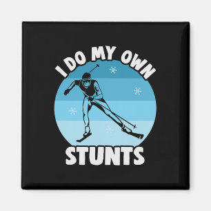 Biathlon Ich mache meine eigenen Stunts Cross Coun Magnet