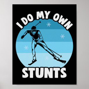 Biathlon Ich mache meine eigenen Stunts Cross Coun Poster