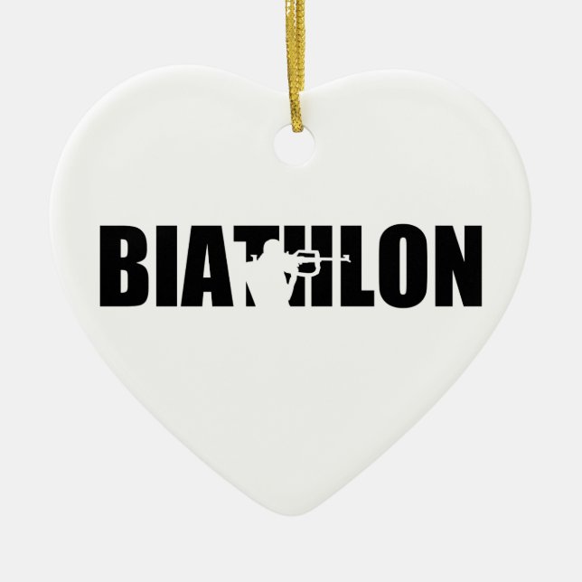Biathlon Keramikornament (Vorne)