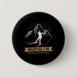 Biathlon Langlauf Biathlete Shooting Button