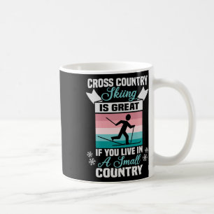 Biathlon Langlauf ist eine großartige Cross-Count Kaffeetasse