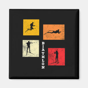 Biathlon Langlaufloipe Biathlete Magnet