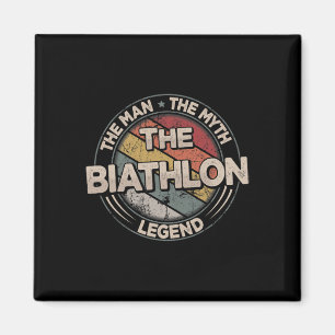 Biathlon Legend Retro Ski Biathlon Magnet