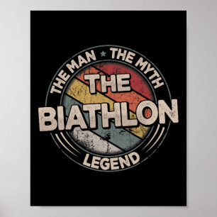Biathlon Legend Retro Ski Biathlon Poster