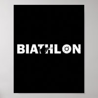 Biathlon Lustiger Biathlet Schiessen Skifahren Zie
