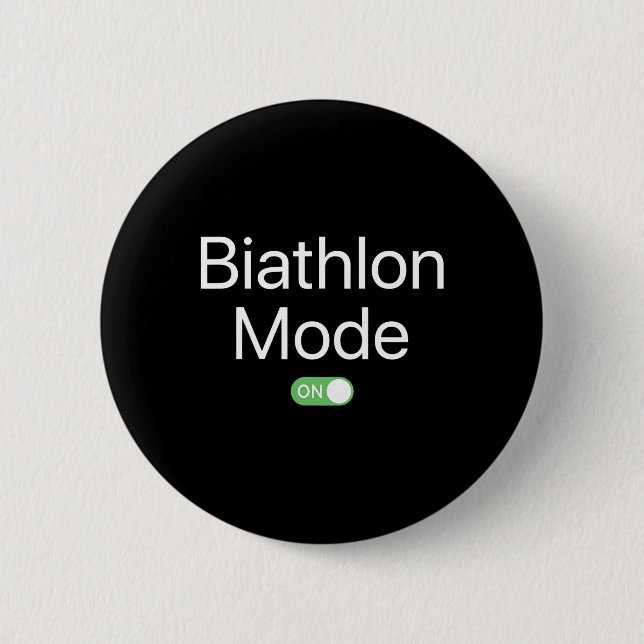 Biathlon Mode on Sports Athlete Smartphone Design Button (Vorderseite)