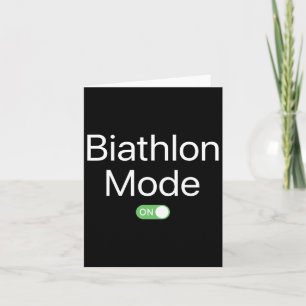 Biathlon-Modus Ein Sportler-Smartphone-Design  Karte