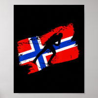 Biathlon Norwegen Flag Norweigan Cross Country Ski