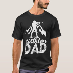 Biathlon Papa sport Wintersport Biathlete Skifahre T-Shirt