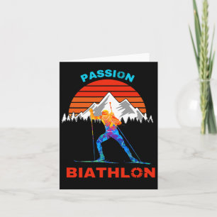 Biathlon Pion Unterstützer Langlaufski und Karte