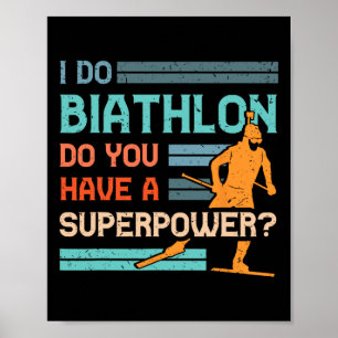 Biathlon Player Athlete Wintersport Skigebiet Poster