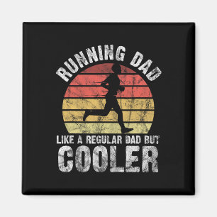 Biathlon Runner Marathon Running Vater Vatertag Magnet