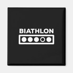 Biathlon Shooting Range Gift - Wintersport Biath Magnet