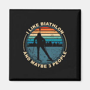 Biathlon Ski Biathlet Wintersport Langlaufen Magnet