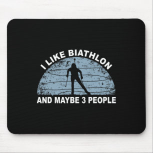 Biathlon Ski Biathlet Wintersport Langlaufen Mousepad