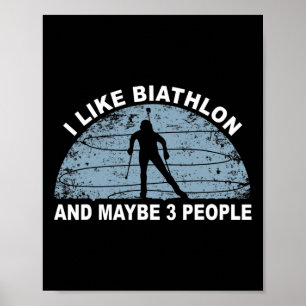 Biathlon Ski Biathlet Wintersport Langlaufen Poster