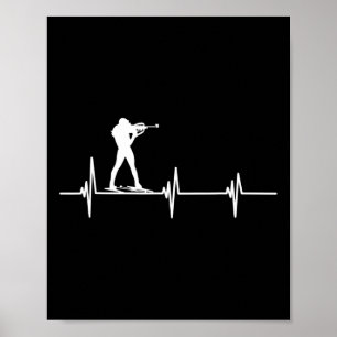 Biathlon Ski Biathlet Wintersport Langlaufen Poster