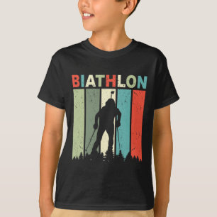 Biathlon Ski Biathlet Wintersport Langlaufen T-Shirt