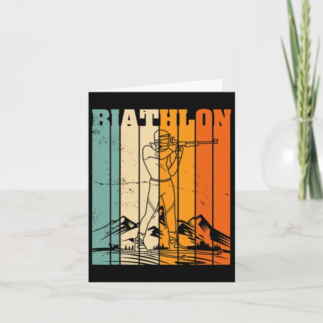 Biathlon Ski Langlaufloipe 8 Karte (Vorderseite)