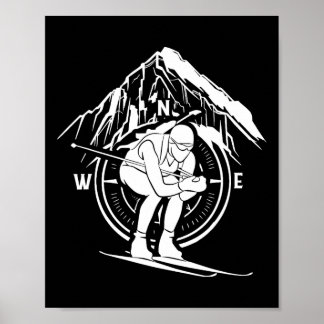 Biathlon Ski Winter Skifahren Athlete Biathlet Poster